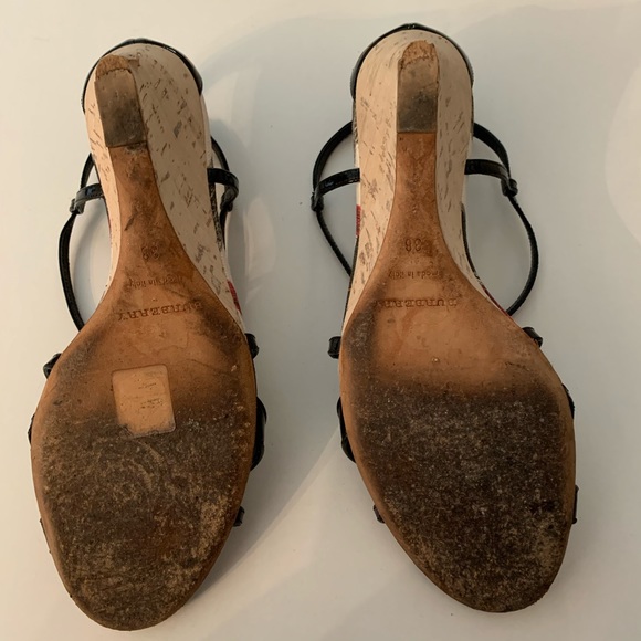 Burberry authentic strap heels wedges - Picture 3 of 4